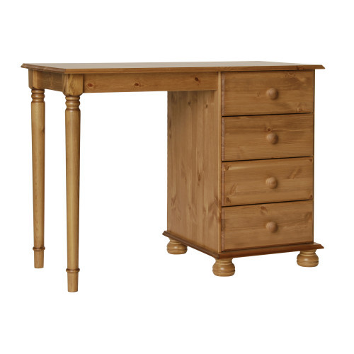 Copenhagen Single Dressing Table Desk Pine Flat Pack Charlie