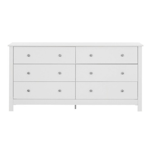 Florence 3 3 Drawer Chest White Flat Pack Charlie Flatpack